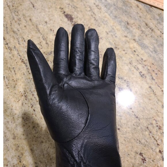 New! Women Size XL Black Leather Lined 10" Gloves Henna Tattoo Fairy Whimsigoth - Picture 13 of 16